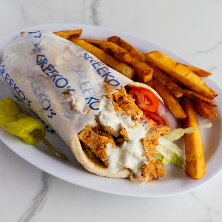 Greek Chicken Pita.