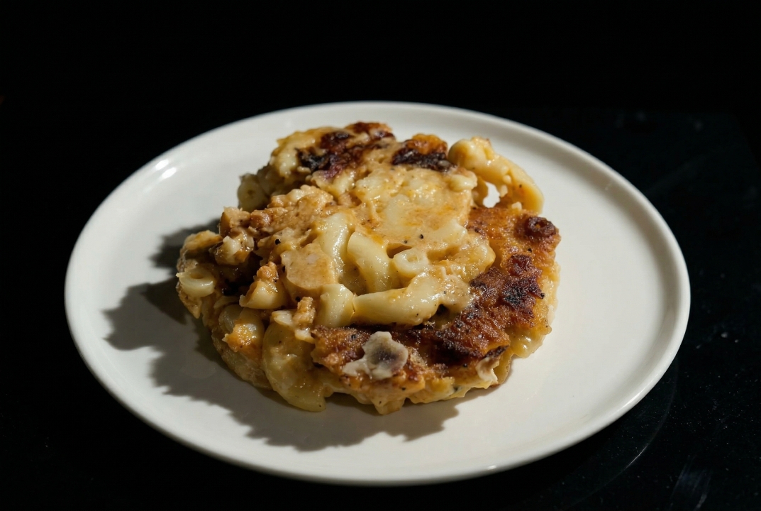Dom's Baked Mac n Cheese.