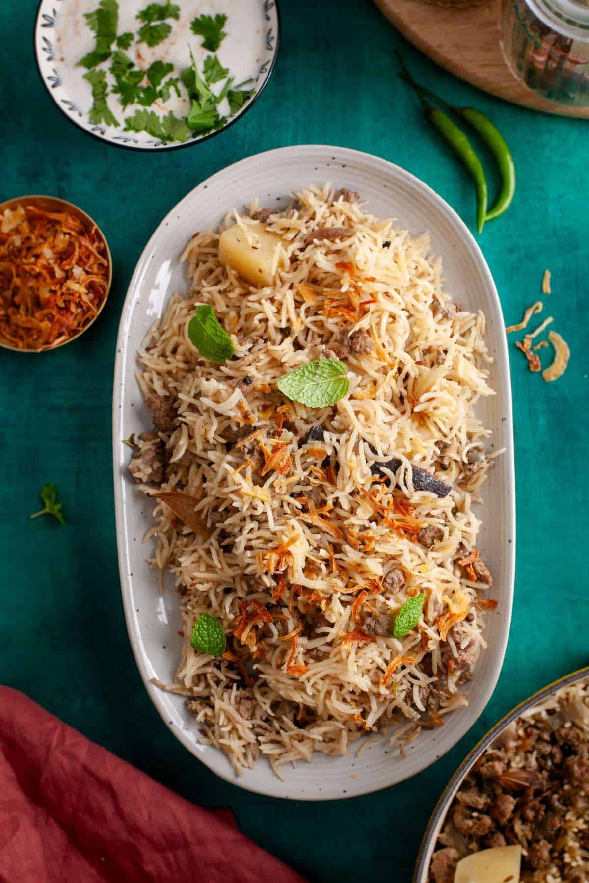 Kheema (Goat) Pulao.