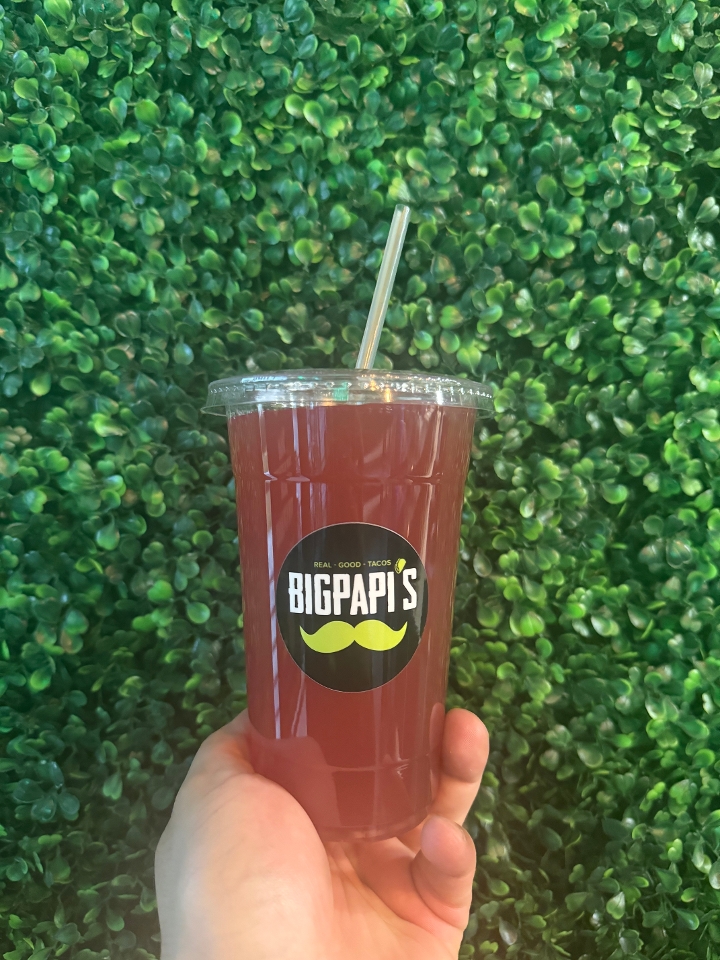 Natural Fresh Homemade Strawberry Juice.