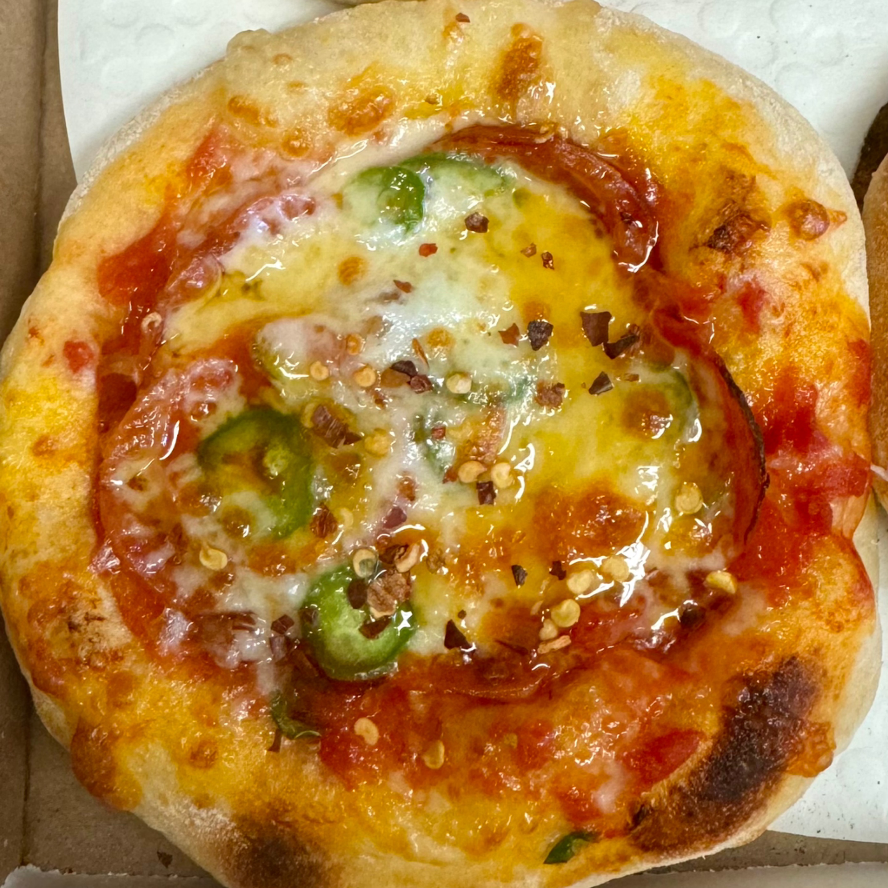 Hot Honey Pepperoni Bialy.
