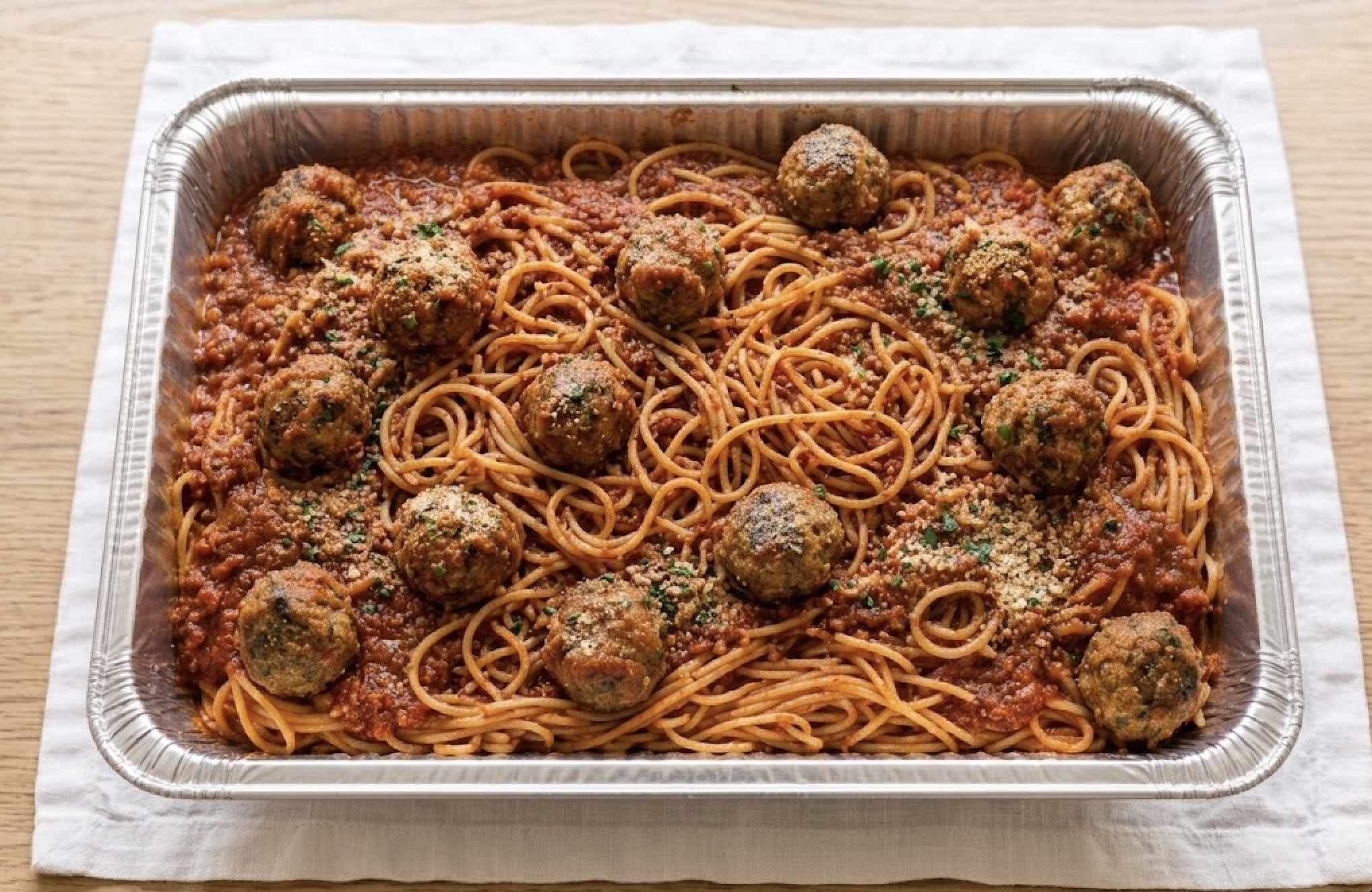 Meatballs Marinara Tray (12-15 servings).