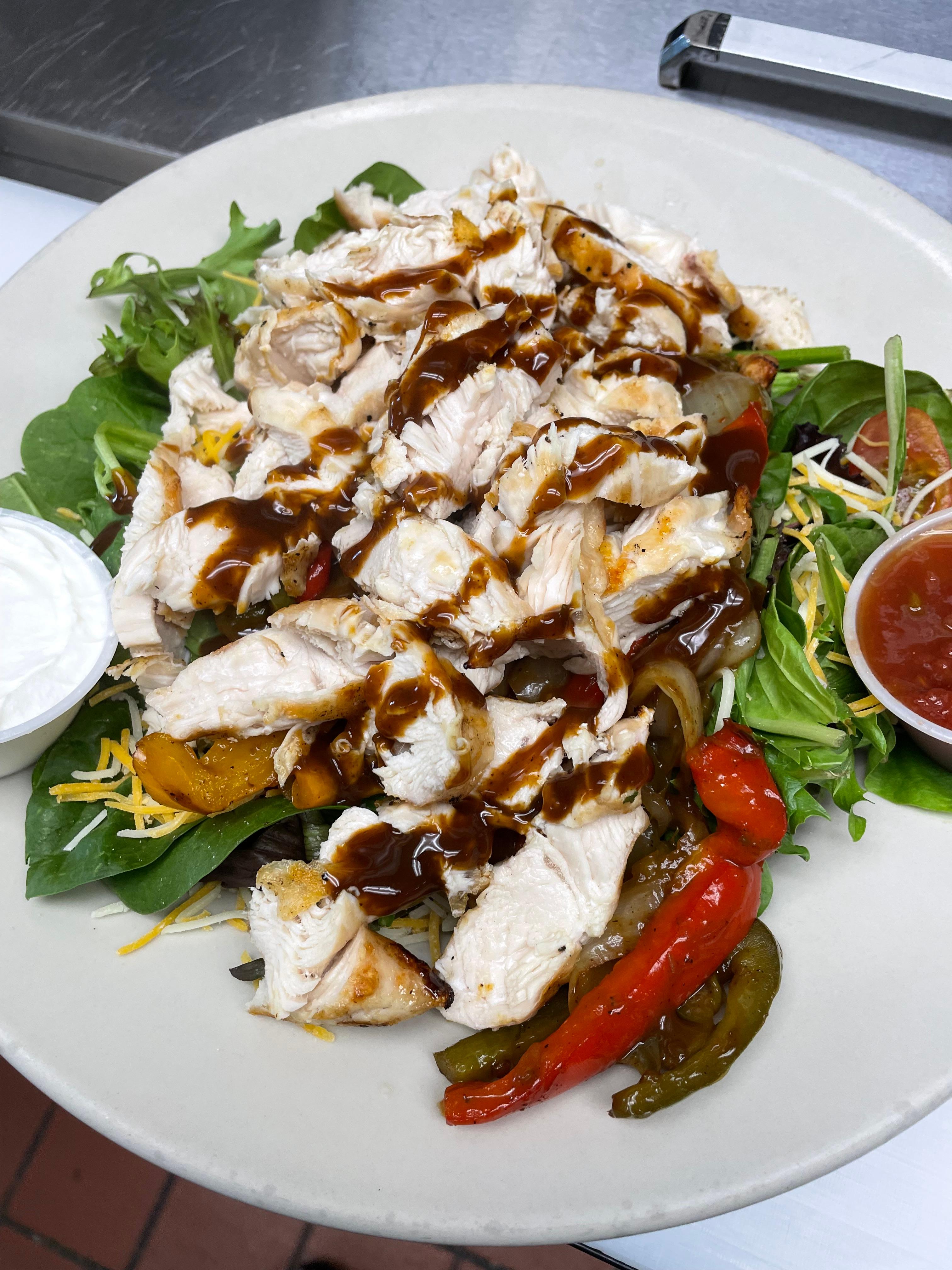 Chicken Fajita Salad.