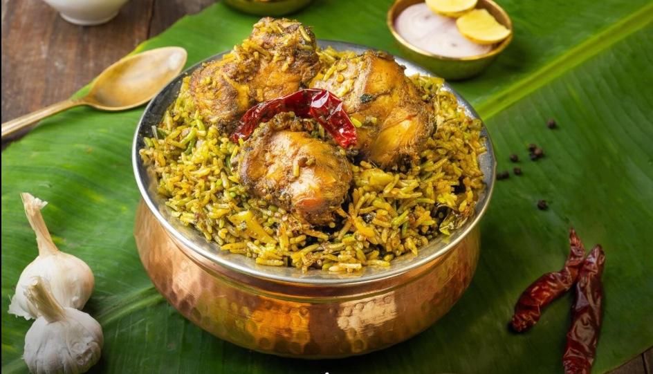 Gongura Chicken Biryani.