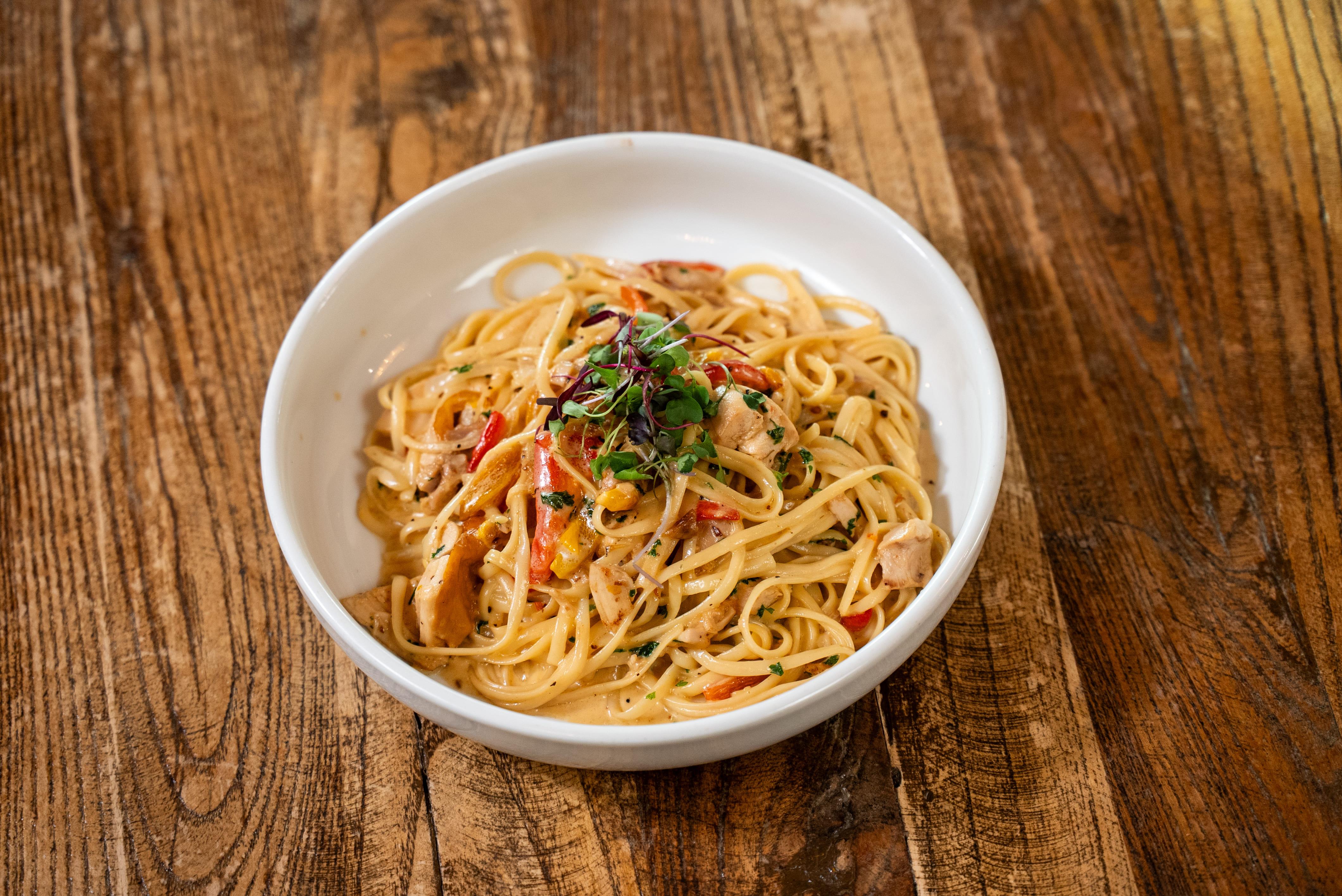 Linguine - Roasted Chicken.