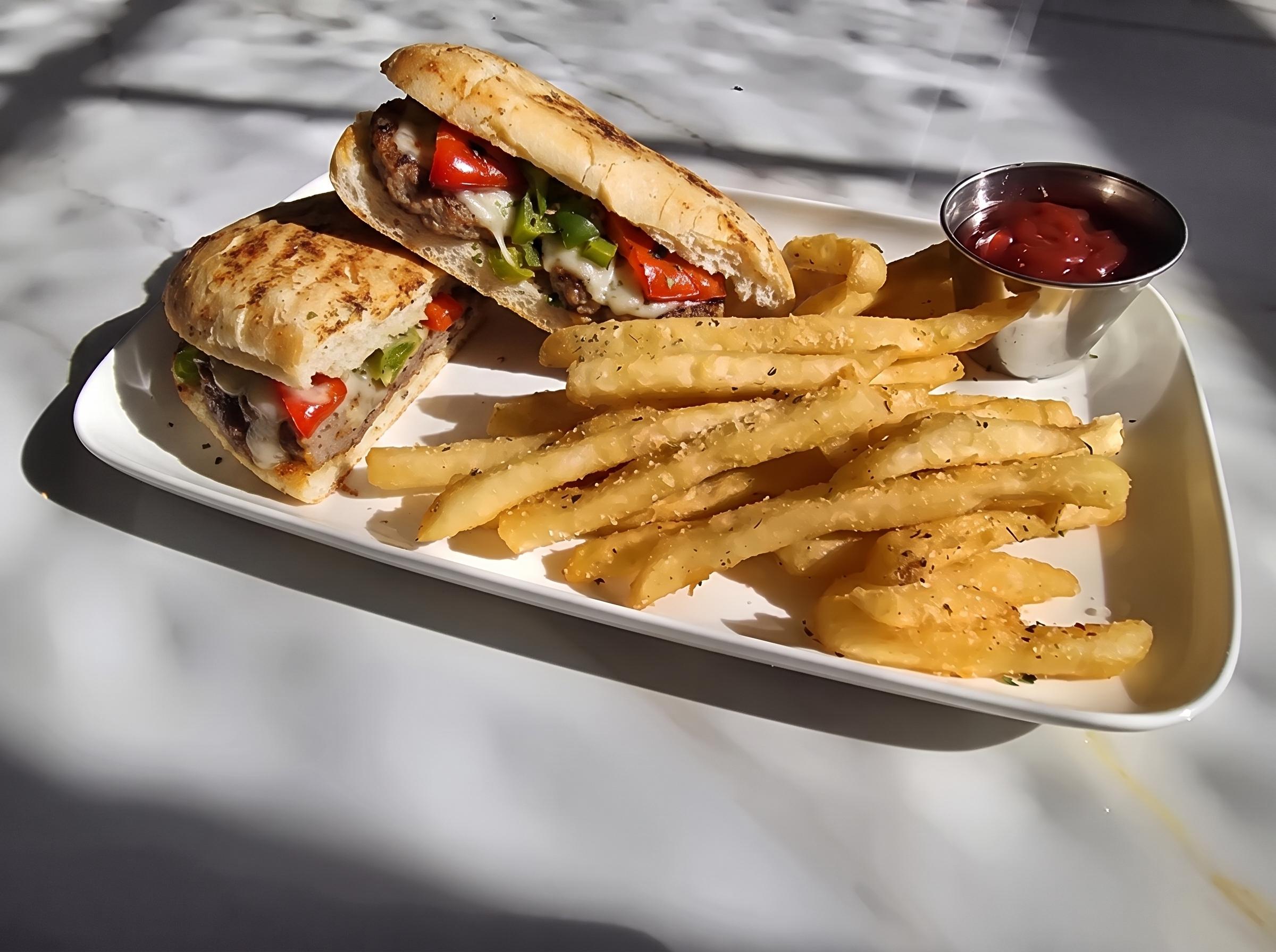 Sausage & Peppers Hoagie.
