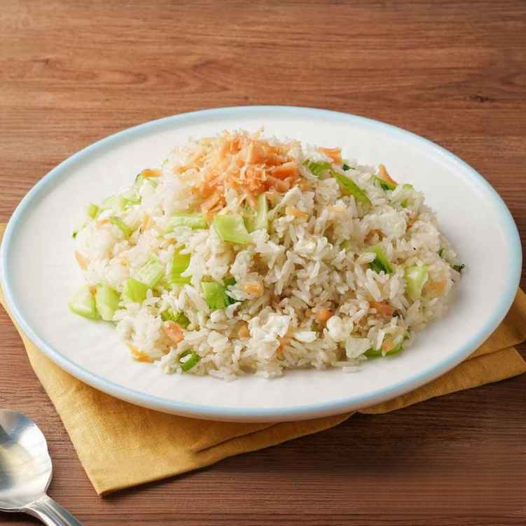 FR5. 瑤柱蛋白炒飯/Fried Rice w. Dried Scallop & Egg White.