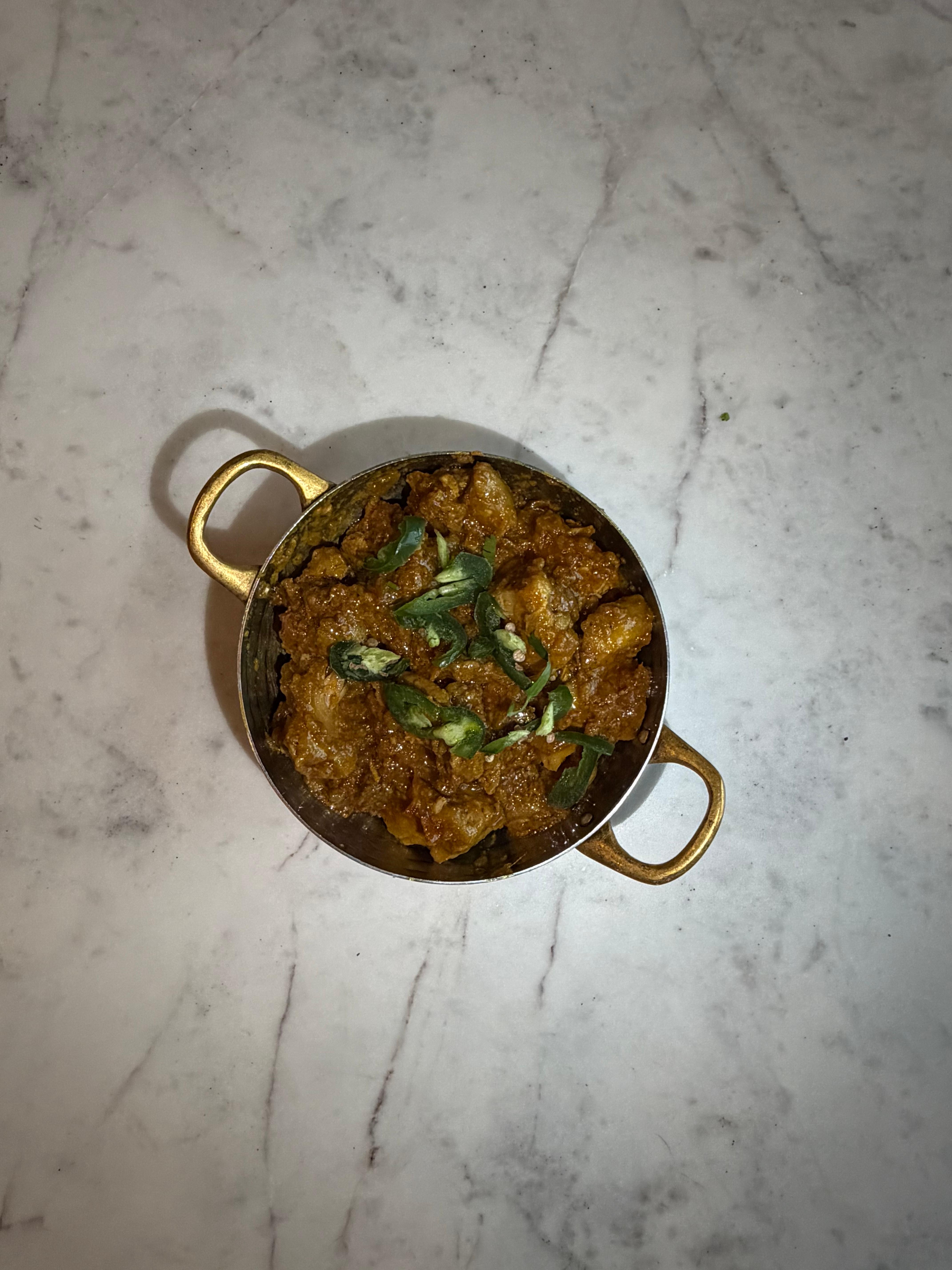 SPICY PORK CURRY.