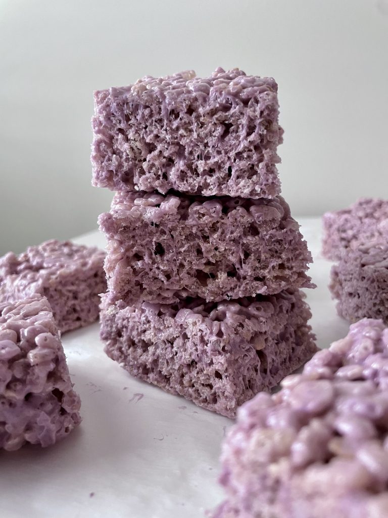 Ube Rice Krispies.