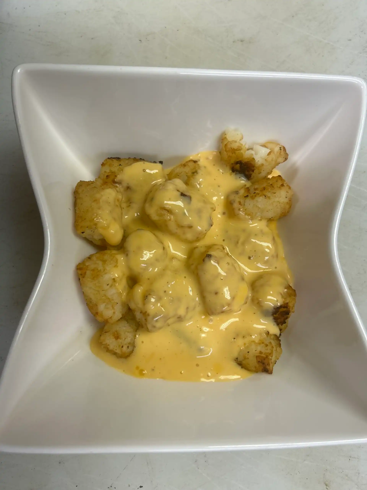 Tater Tots with Cheese.