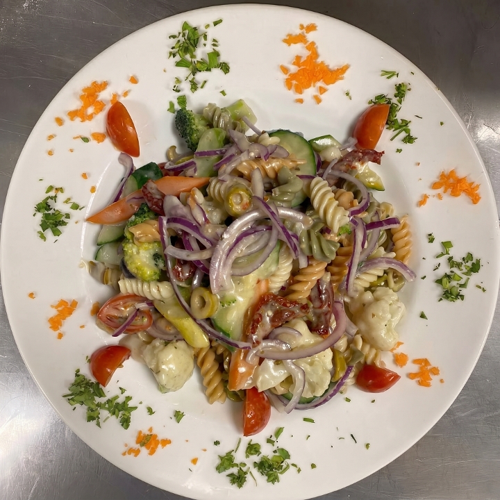 Tricolor Pasta Salad.
