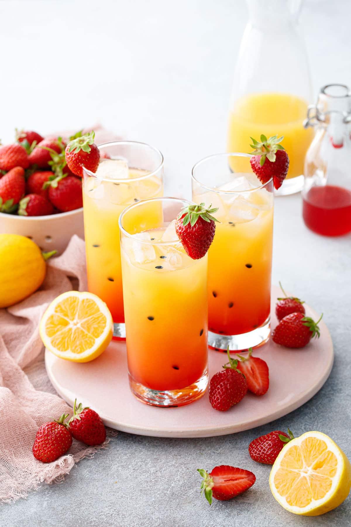 Passion fruit lemonade.