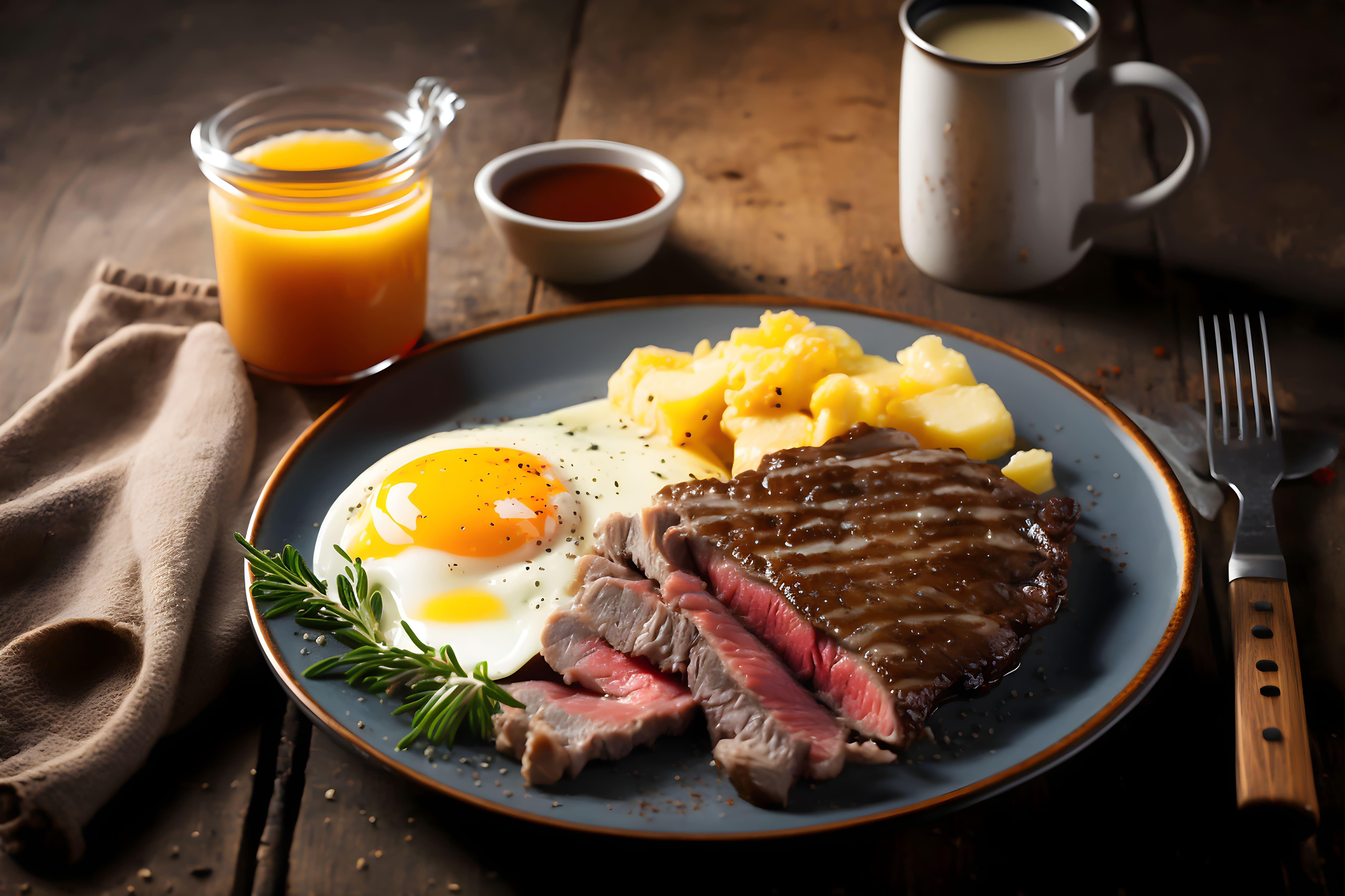 Skirt Steak & Eggs.
