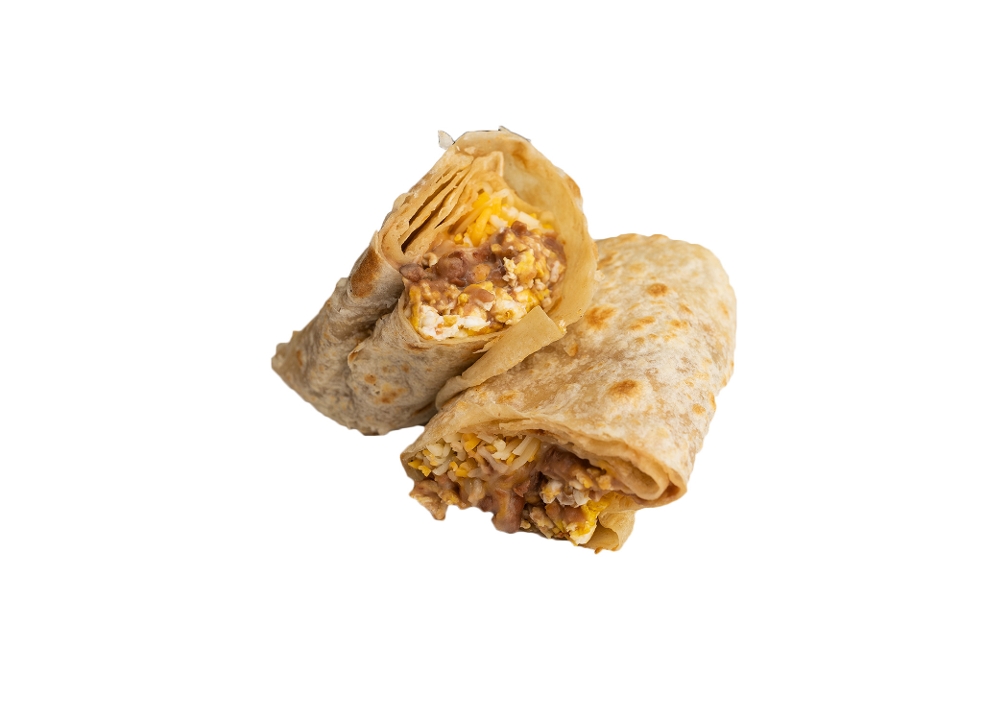 BEAN BREAKFAST BURRITO.
