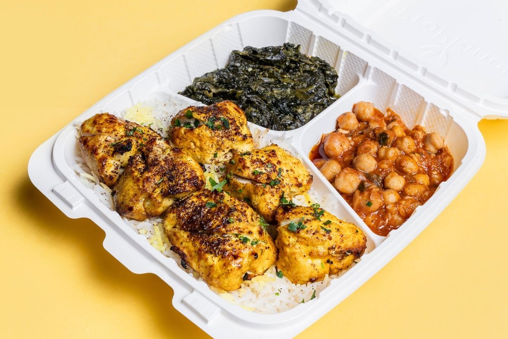 1. Chicken Kabob Platter.
