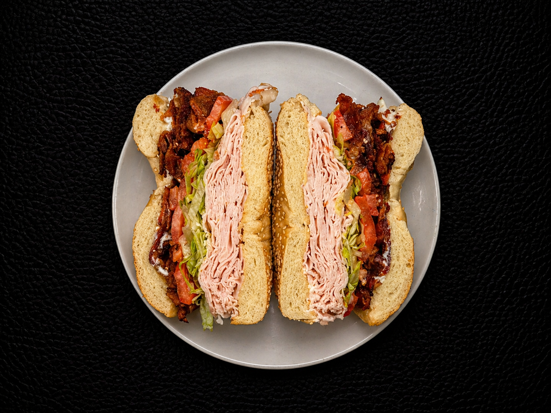 Turkey Club Sandwich.