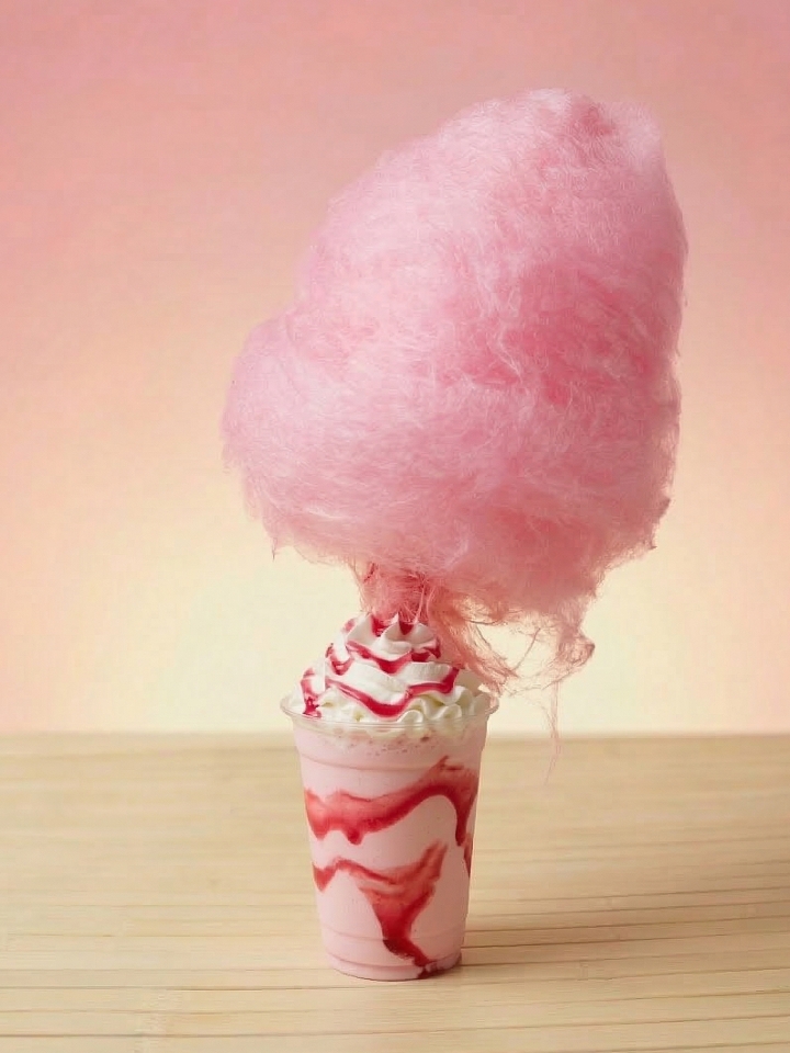 Rose Cotton Candy Shake.