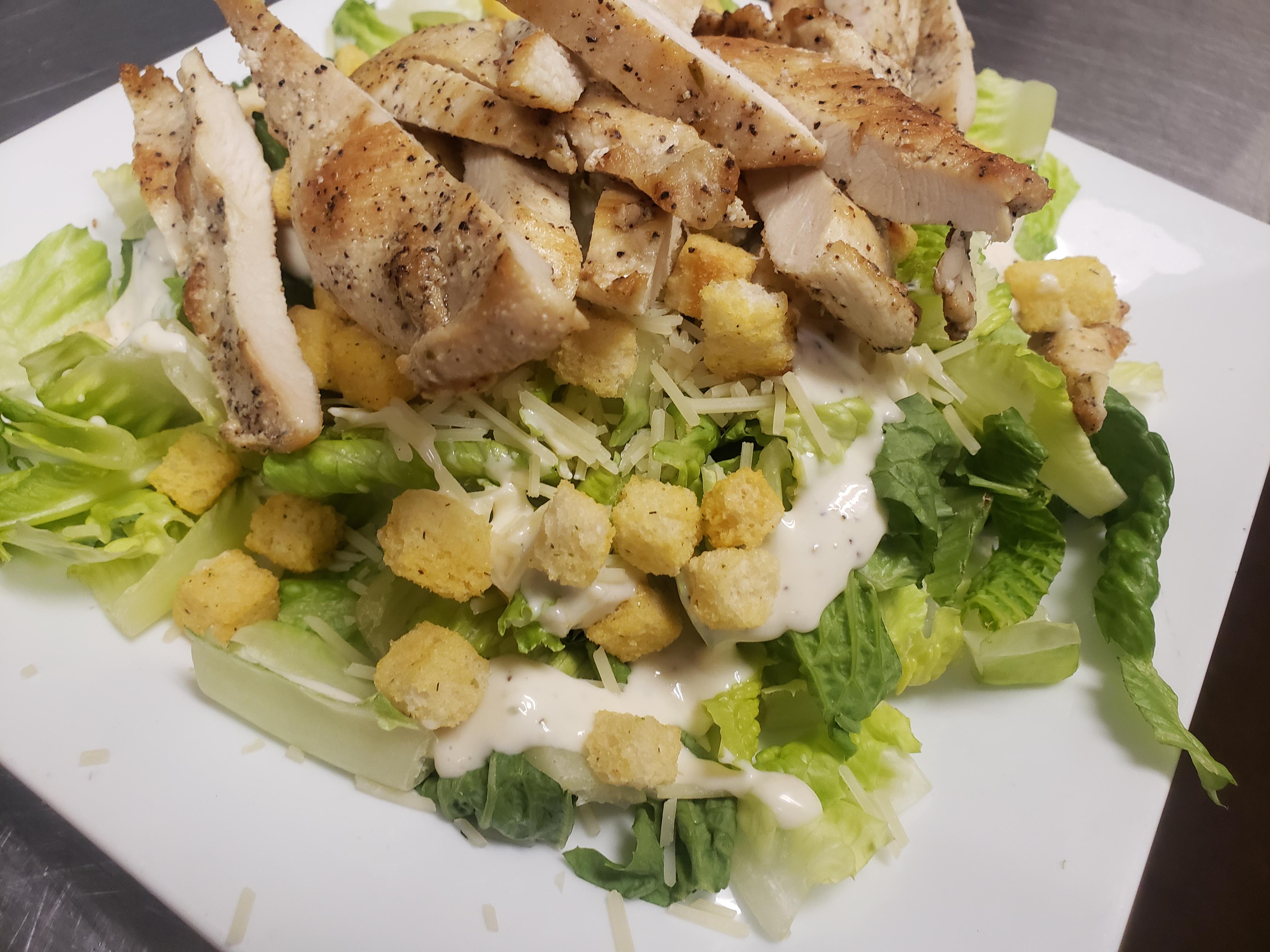 Charbroiled Chicken Caesar Salad.
