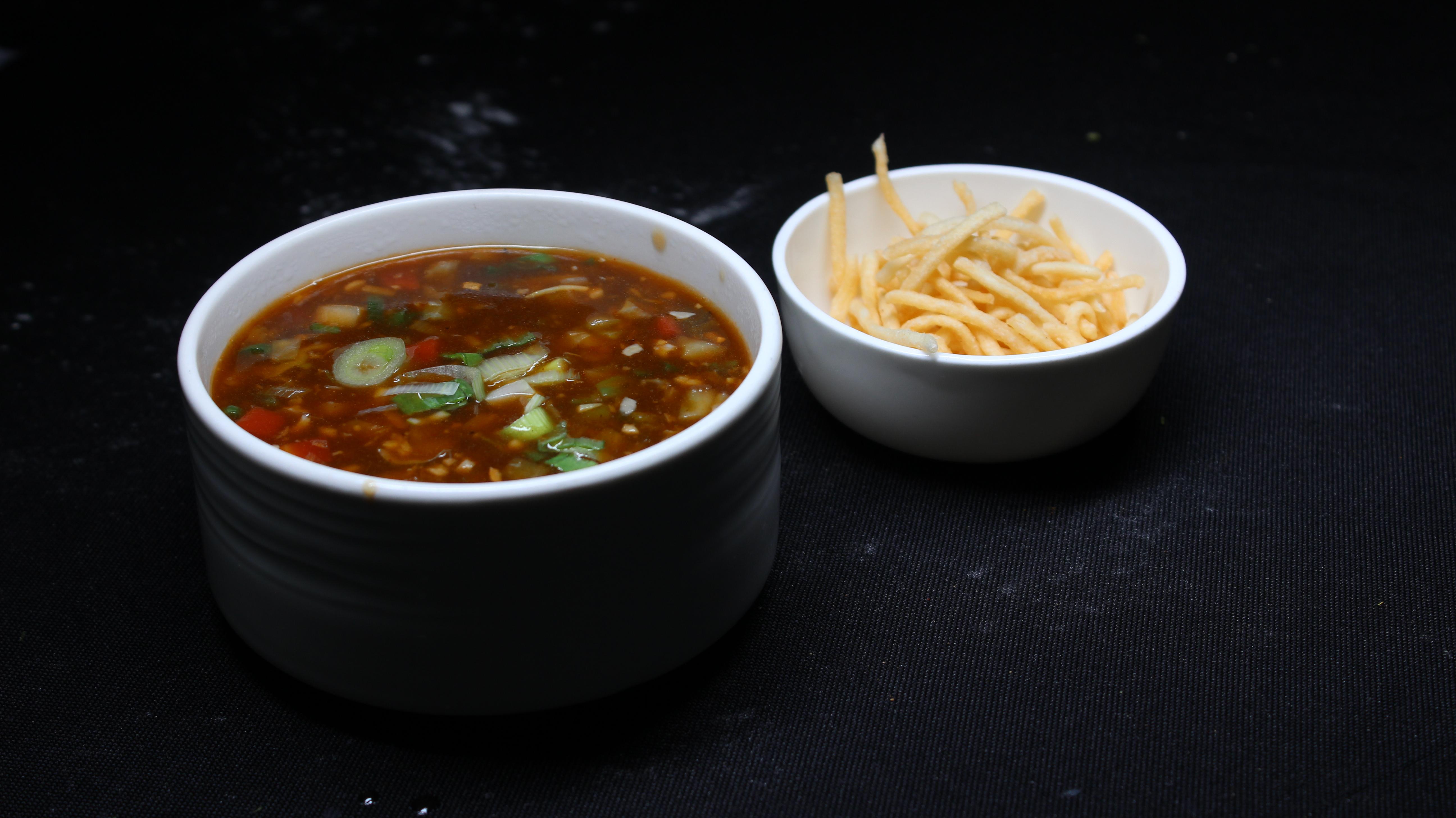 Veg Manchow Soup.