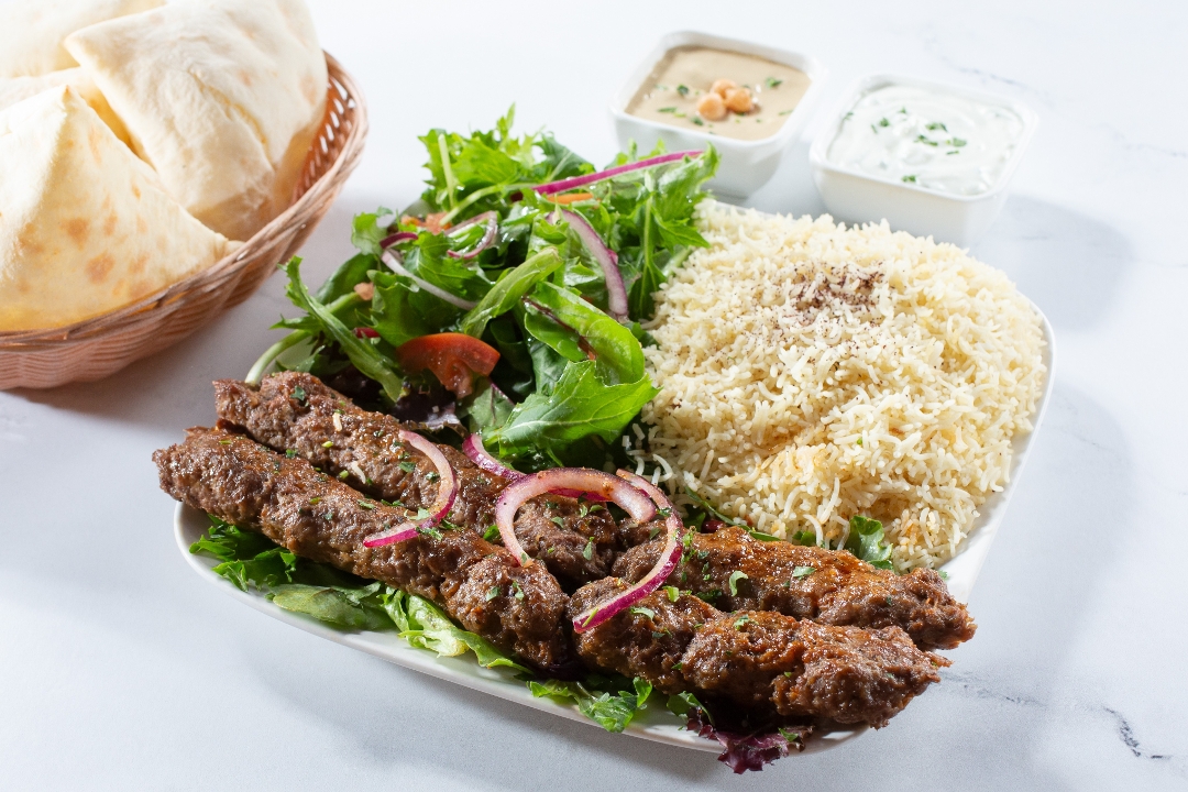 Kofta Kabob Plate.