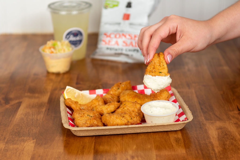 Crispy Haddock Bites.