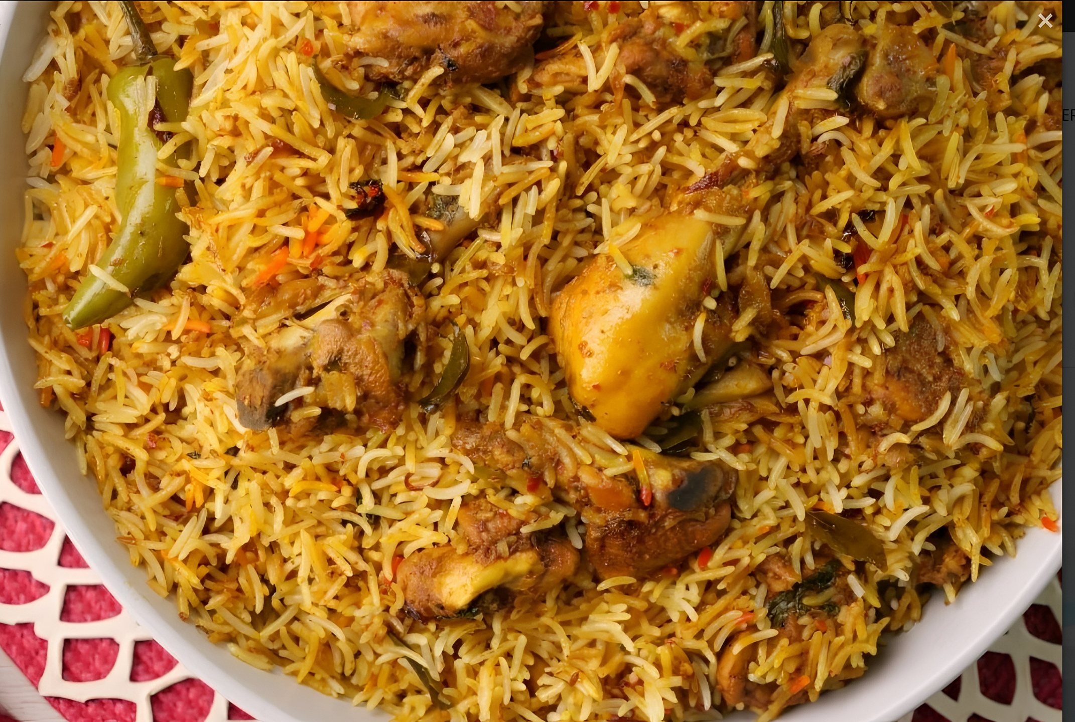 Ghee Roast Mutton Biriyani (Signature Item).