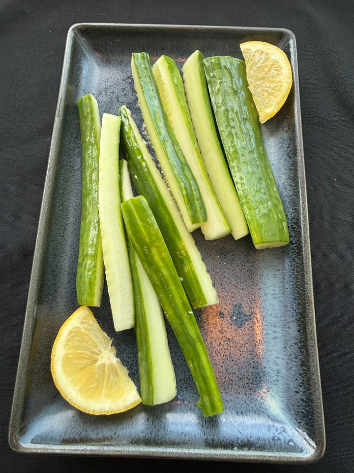 Sliced Cucumber.