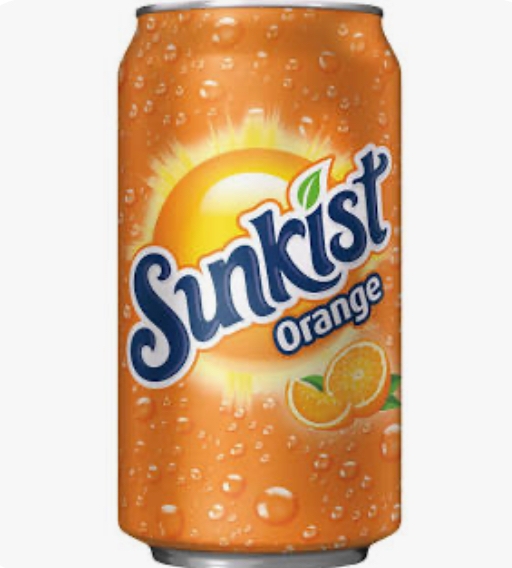 CAN ORANGE SODA.