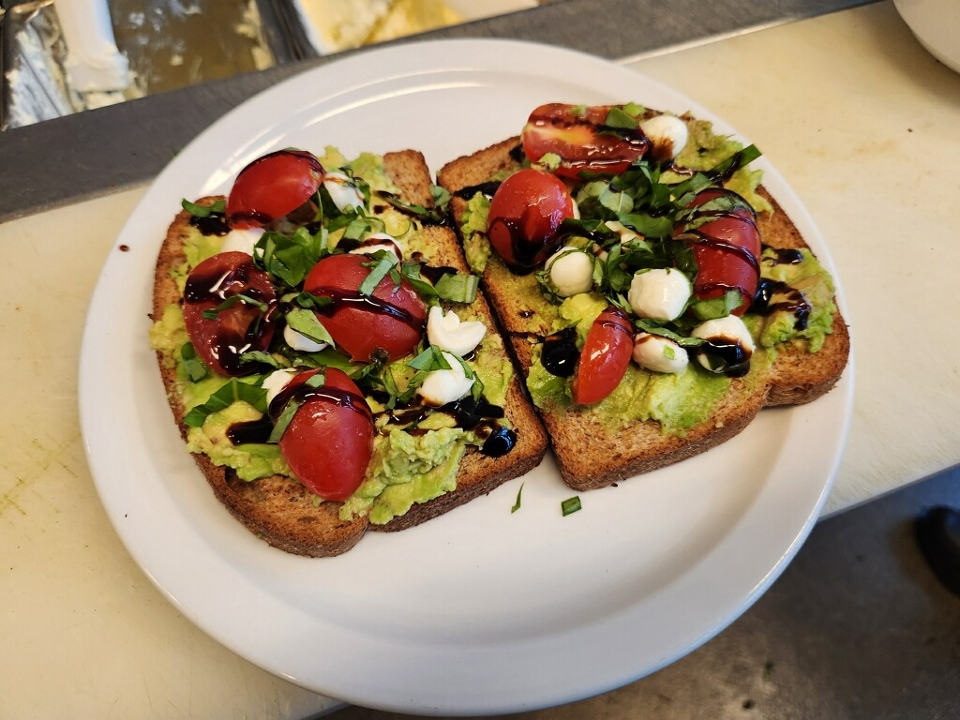 Caprese Avocado Toast.