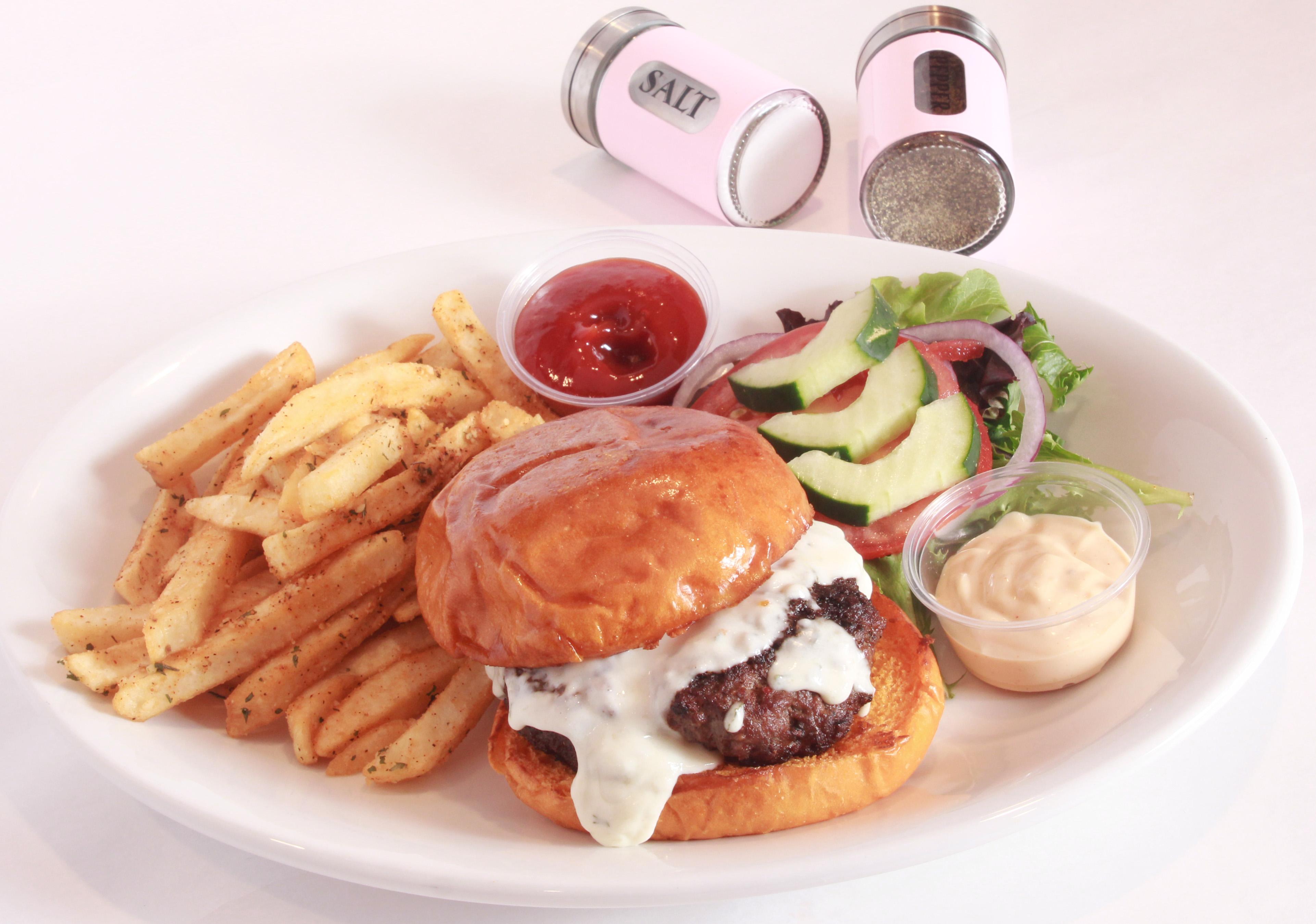 Lamb Cheeseburger.