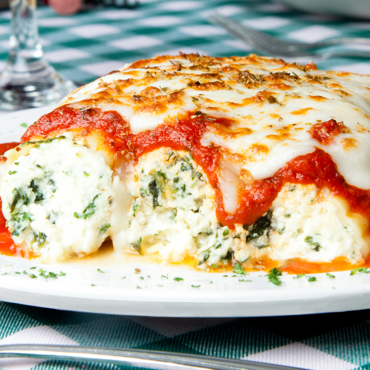 Baked Manicotti.