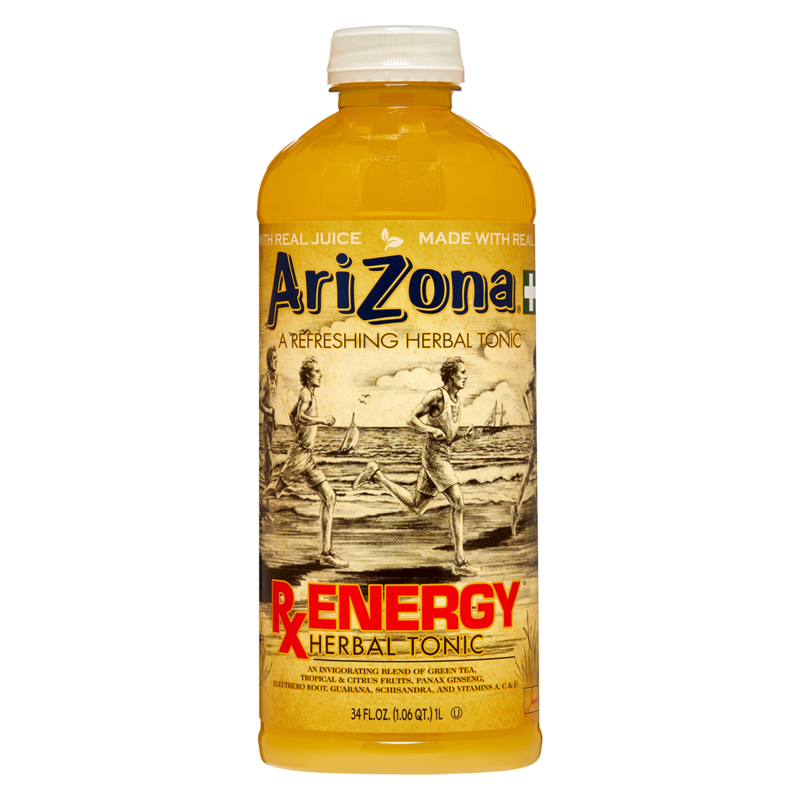 AriZona Rx Energy Tea 34oz Btl.