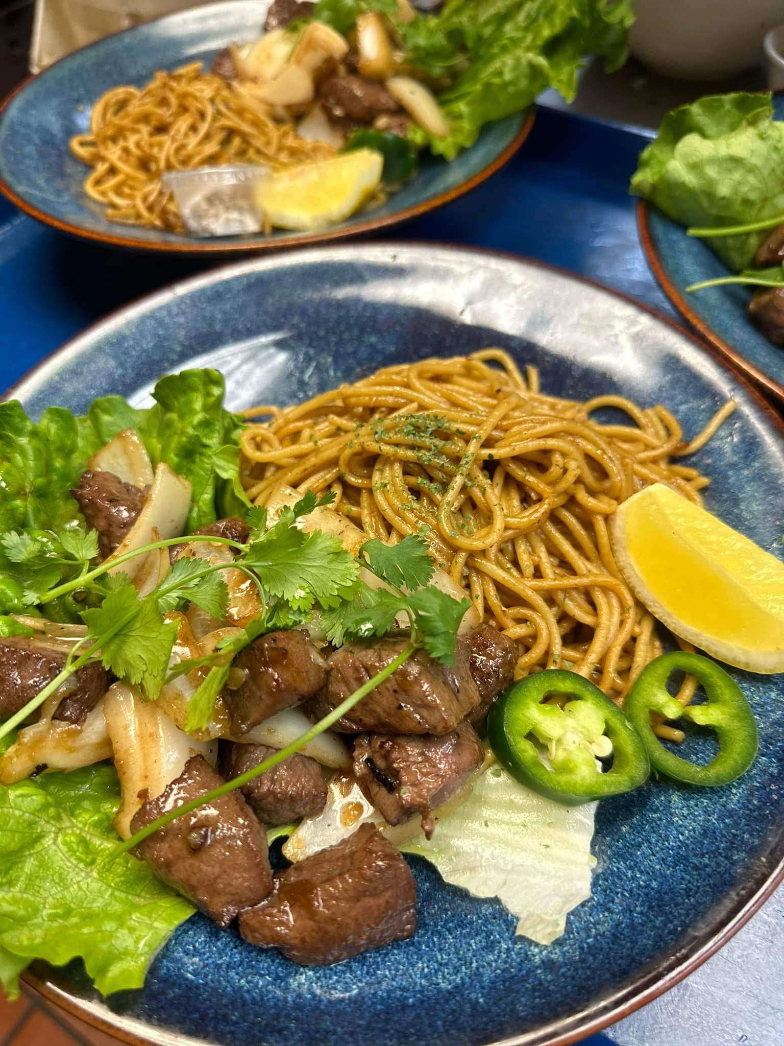 Filet Mignon Garlic Noodle.