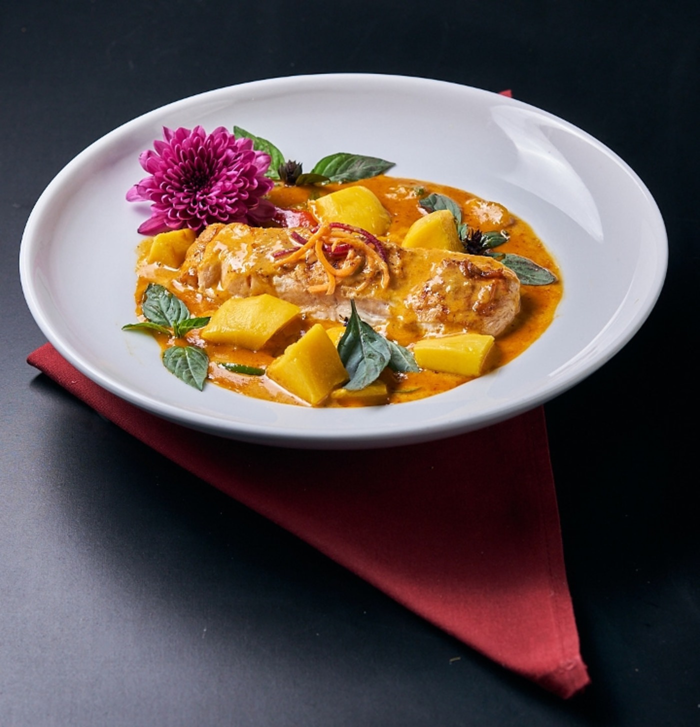 Salmon Mango Curry.