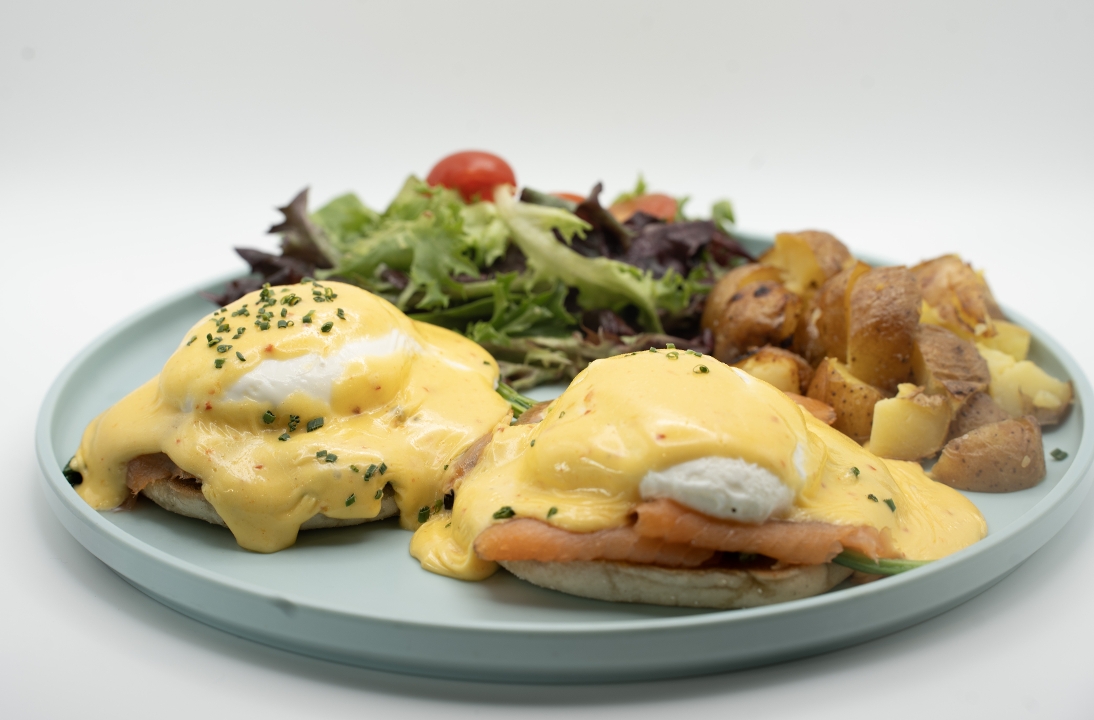 Smoked Salmon Eggs Benedict.