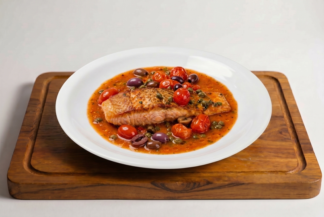 Salmon Livornese (Lunch).