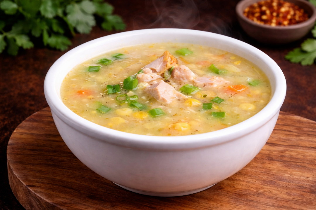 Chicken Sweet Corn Soup.