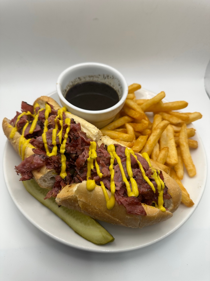 Shaved Pastrami Sandwich.