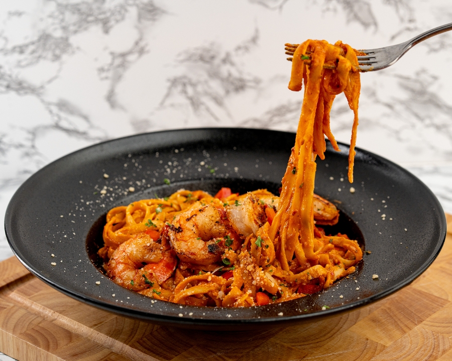 Cajun Shrimp Alfredo.