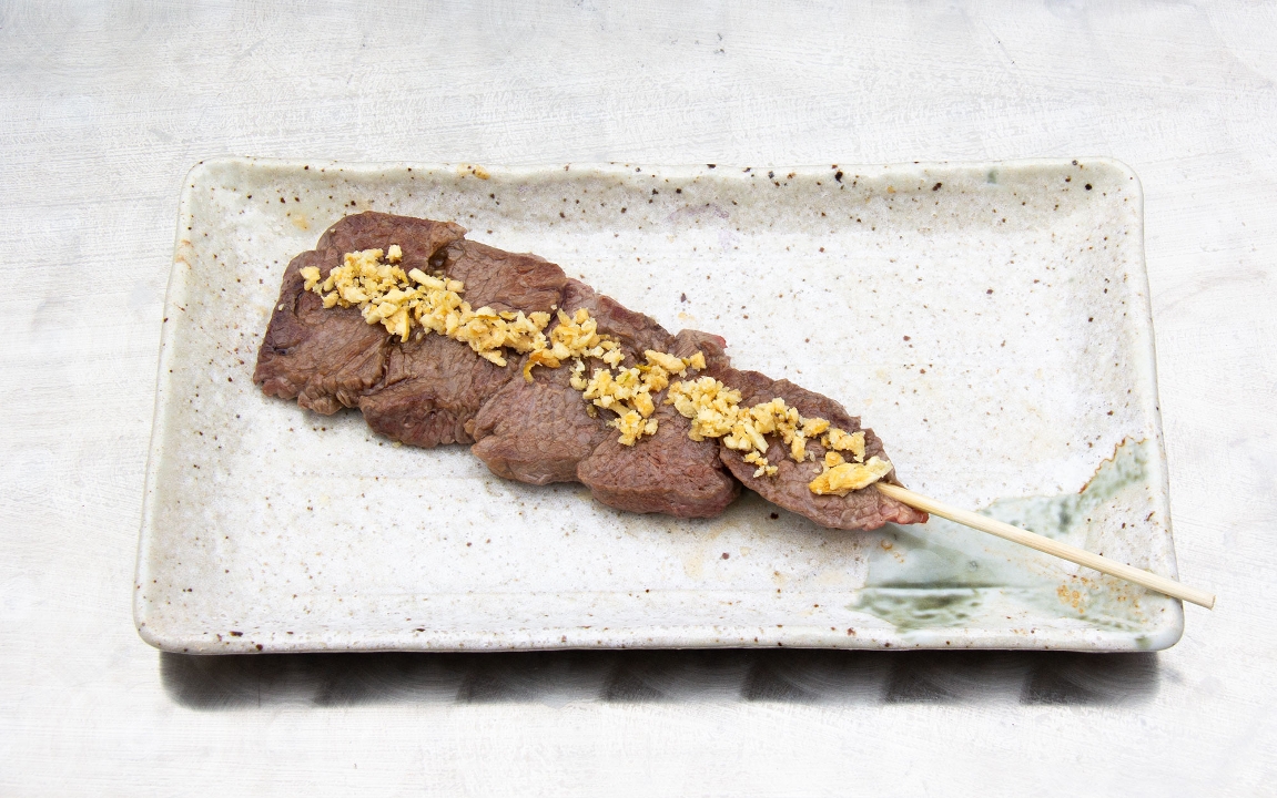 Filet with Garlic Chip.