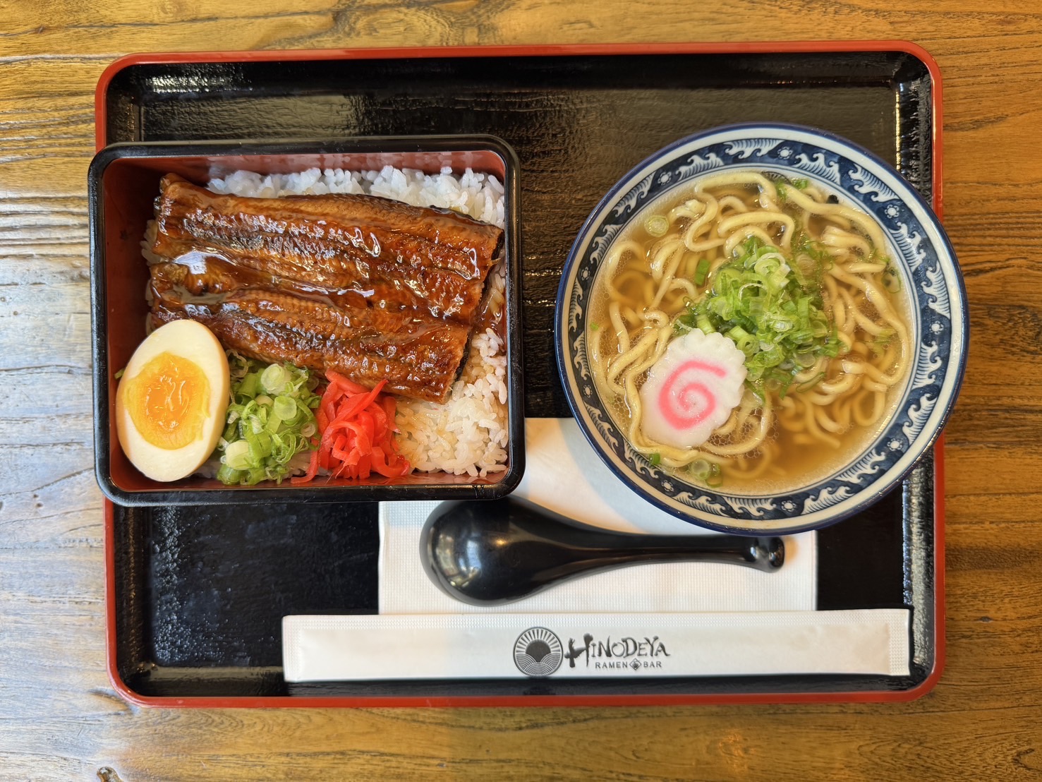 Unagi Don with Mini Ramen.