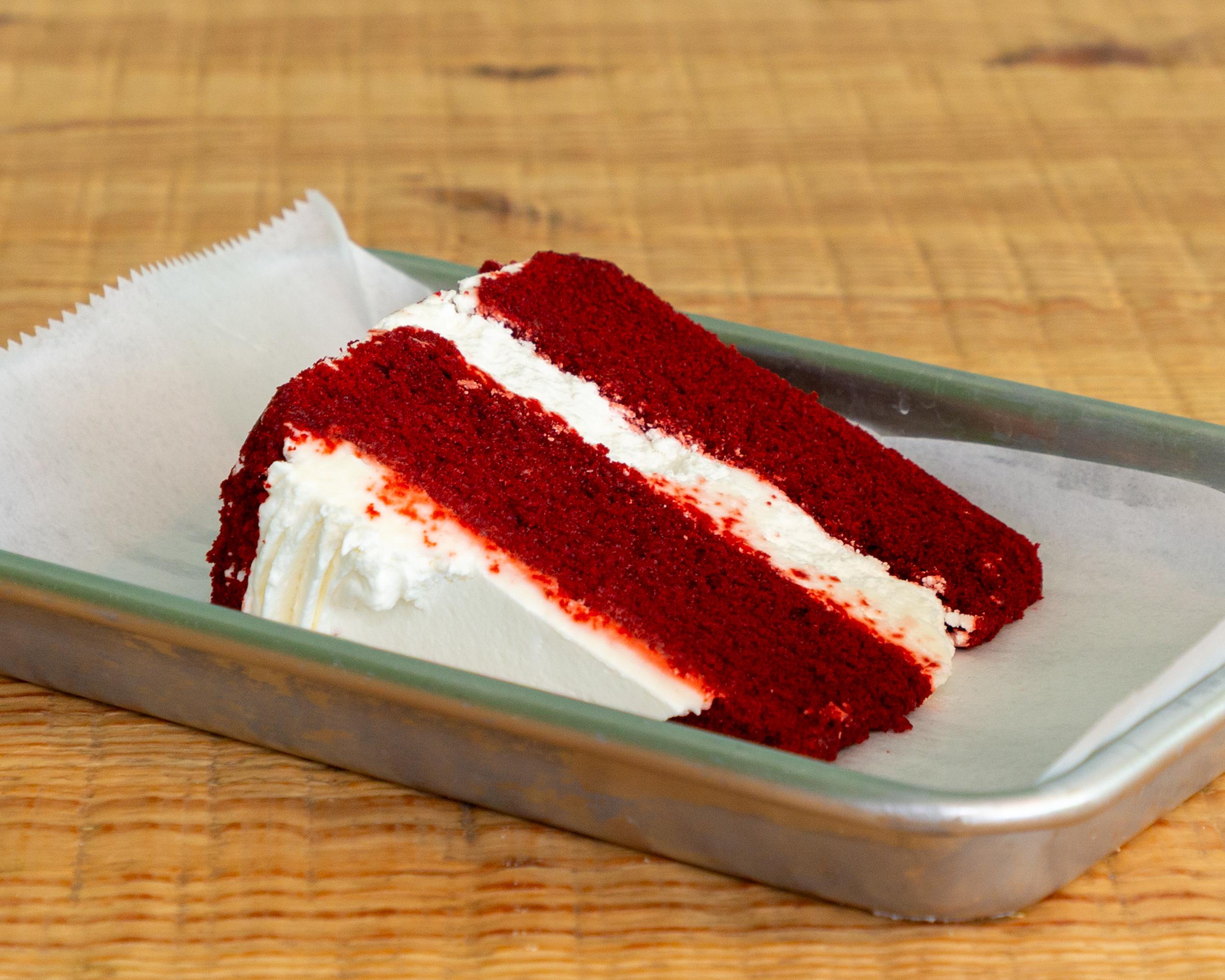 Red Velvet Cake Slice.