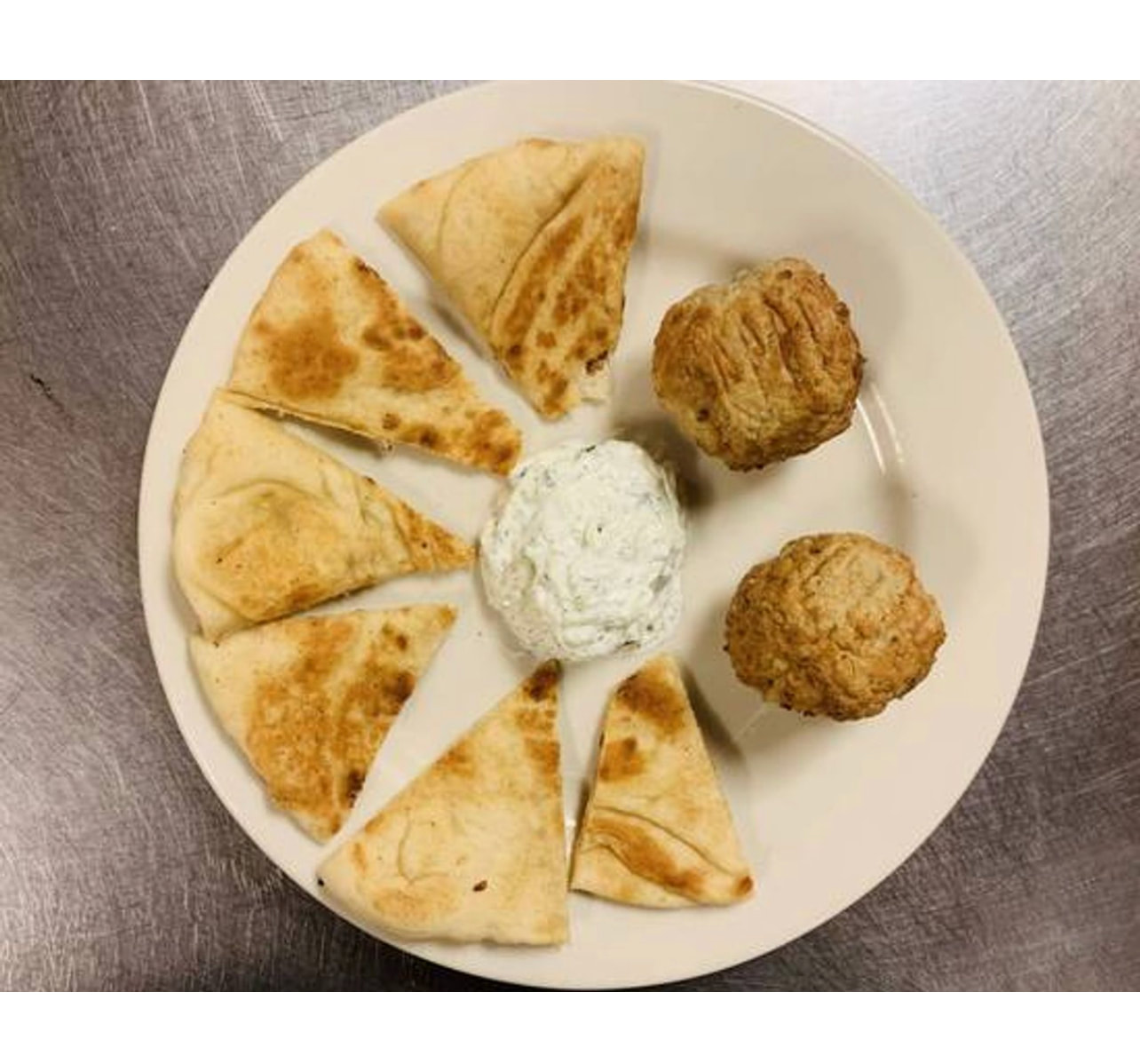 Greek Meatballs Appetizer.
