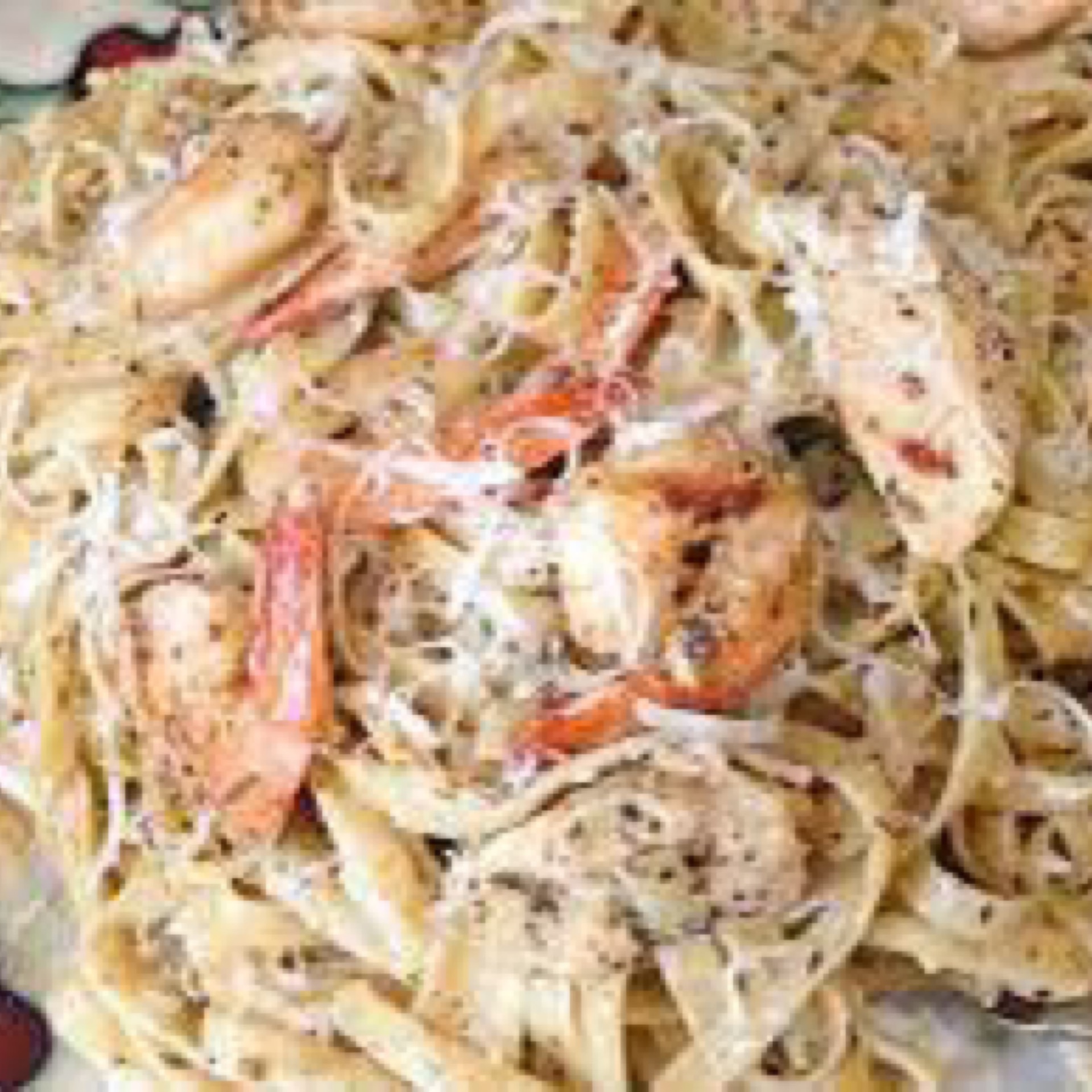 Cajun Chicken/Shrimp Carbonara.