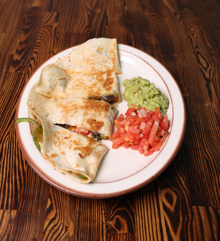 Veggie Quesadilla (not a vegan item).