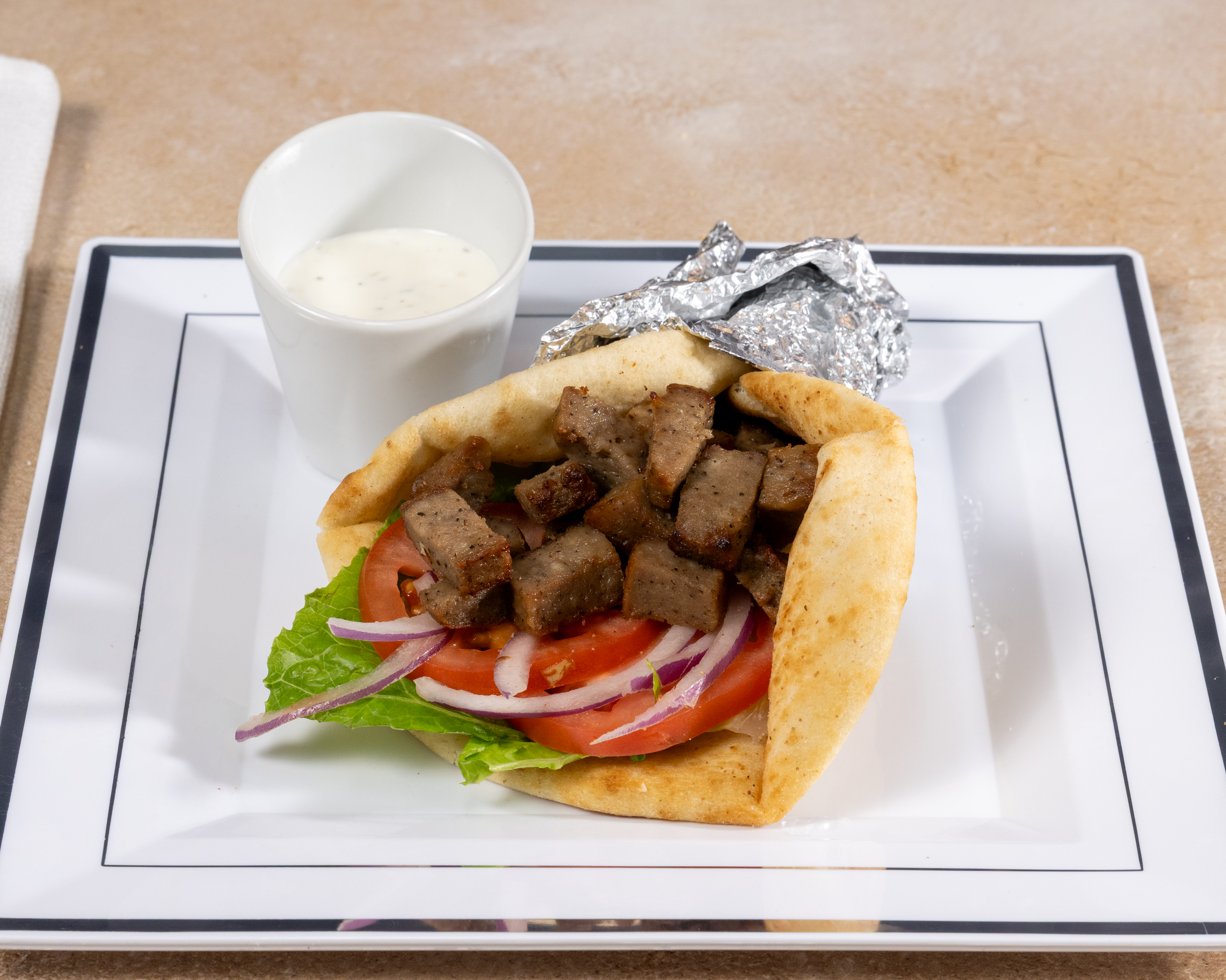 NY Style Gyro in Pita.