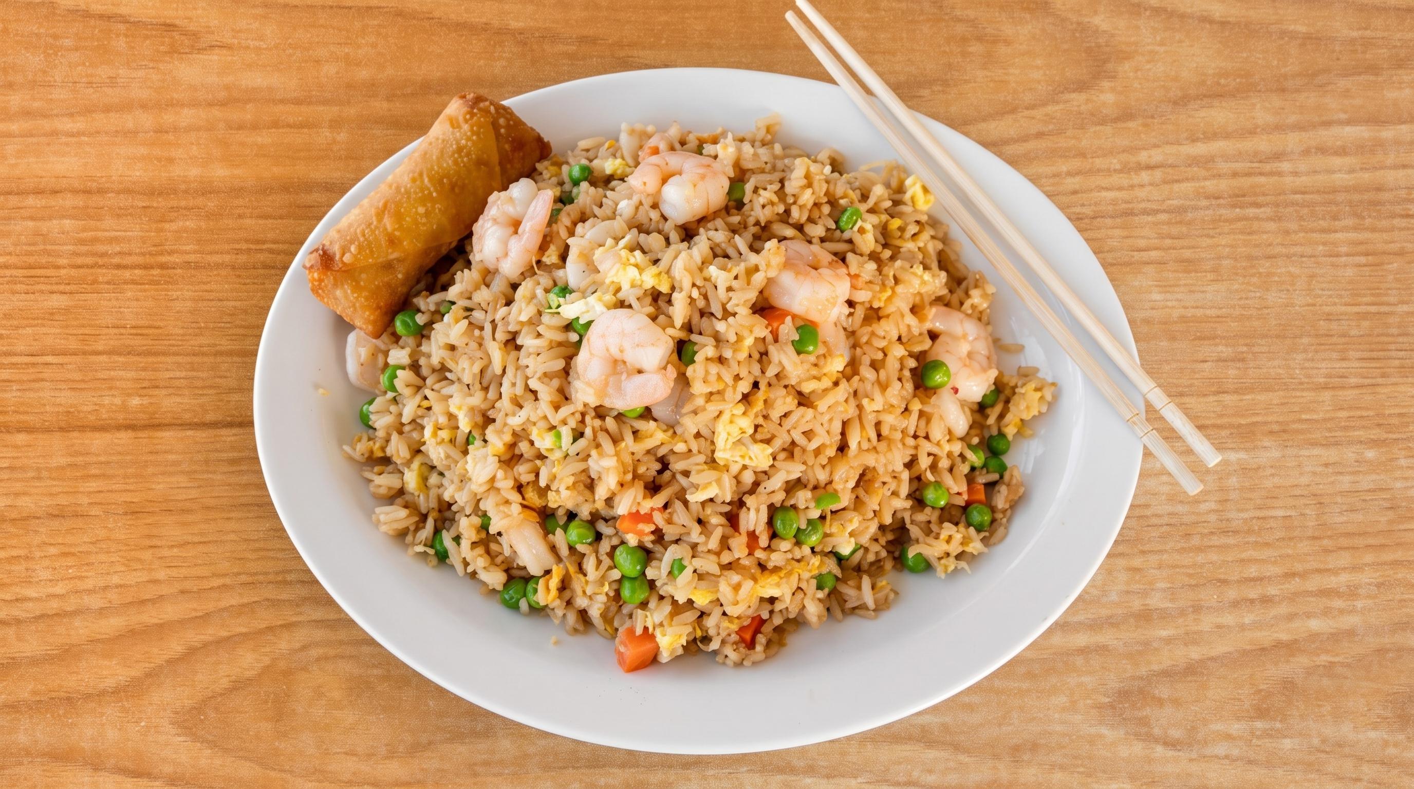 SHRIMP FRIED RICE.