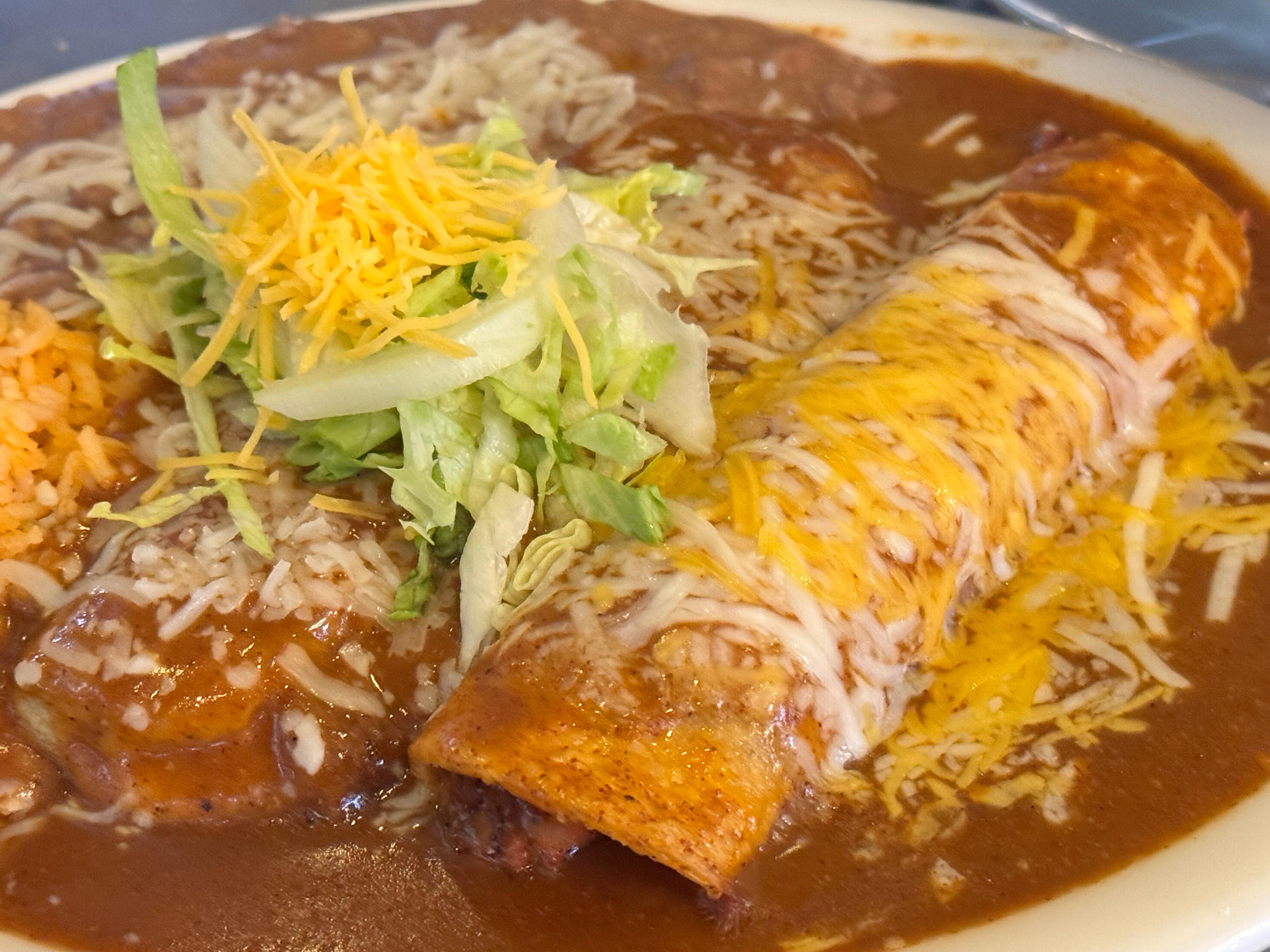 #9. Chile Relleno & Enchilada Plato.
