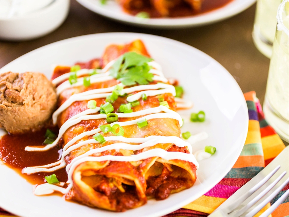Lunch Enchiladas.