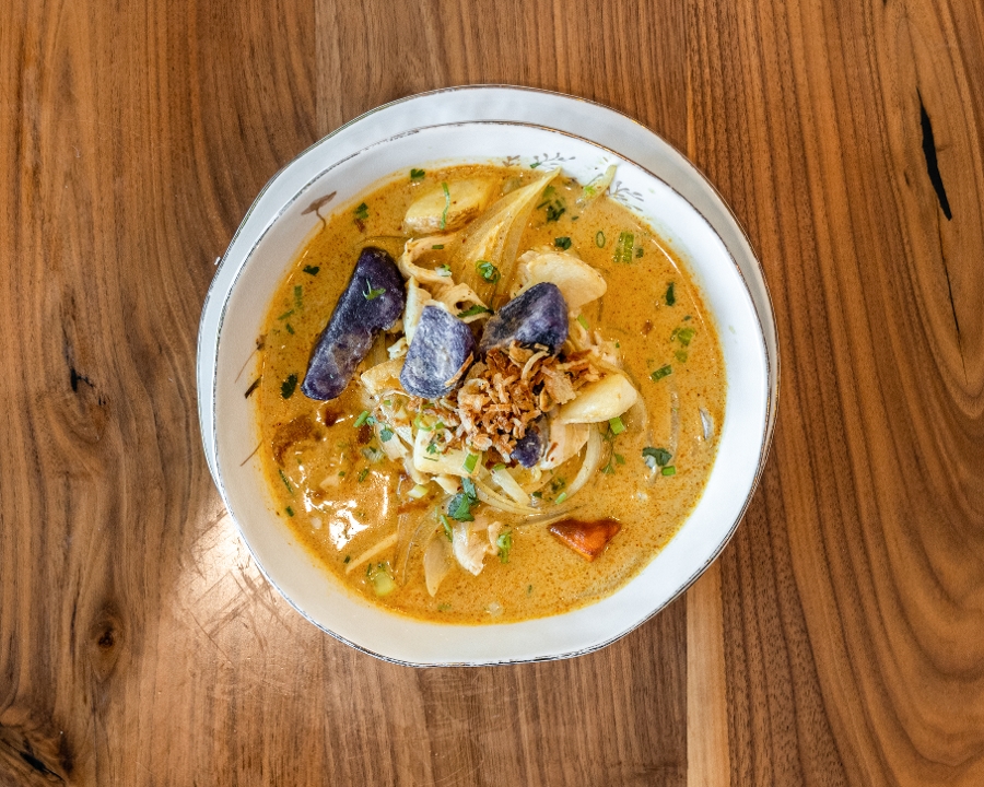 Yellow Curry With Rice.